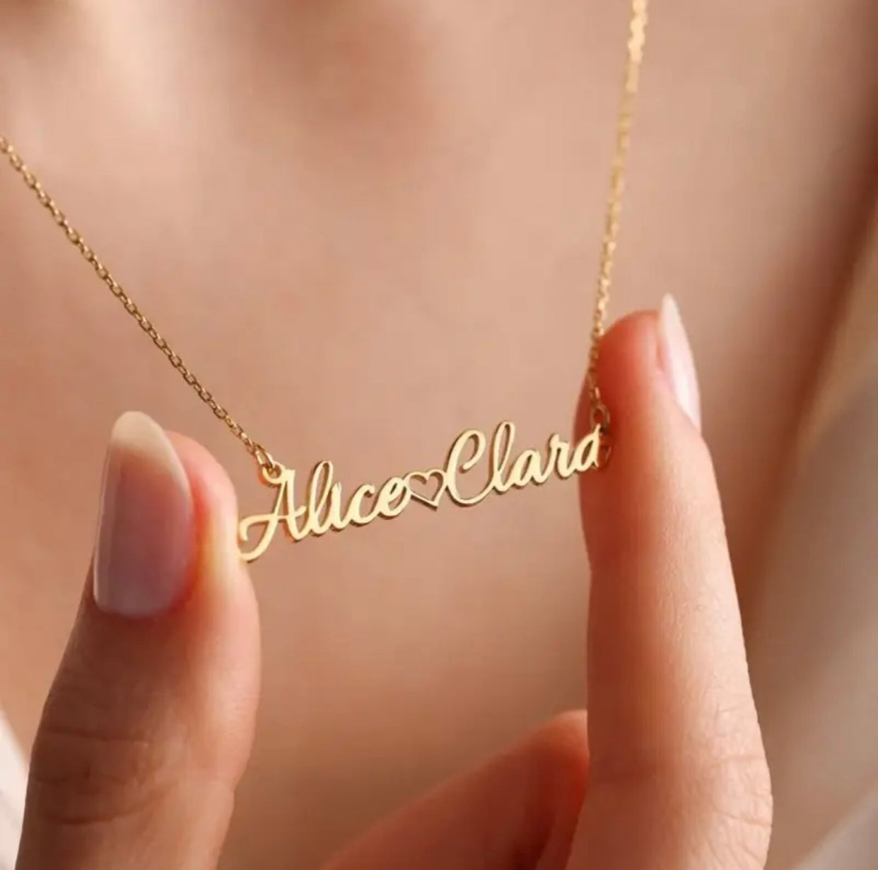 (Preorder) Customized Double Name Necklace