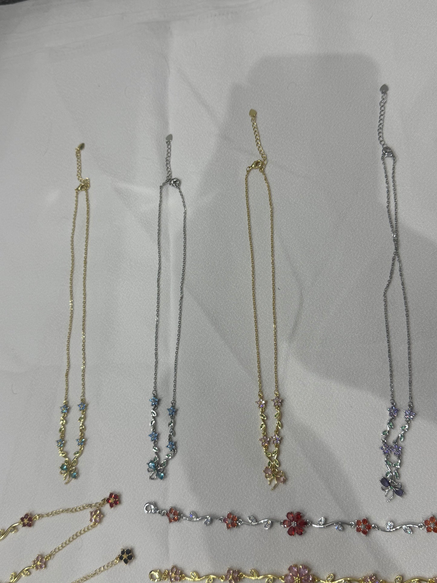Dainty bow tie necklace